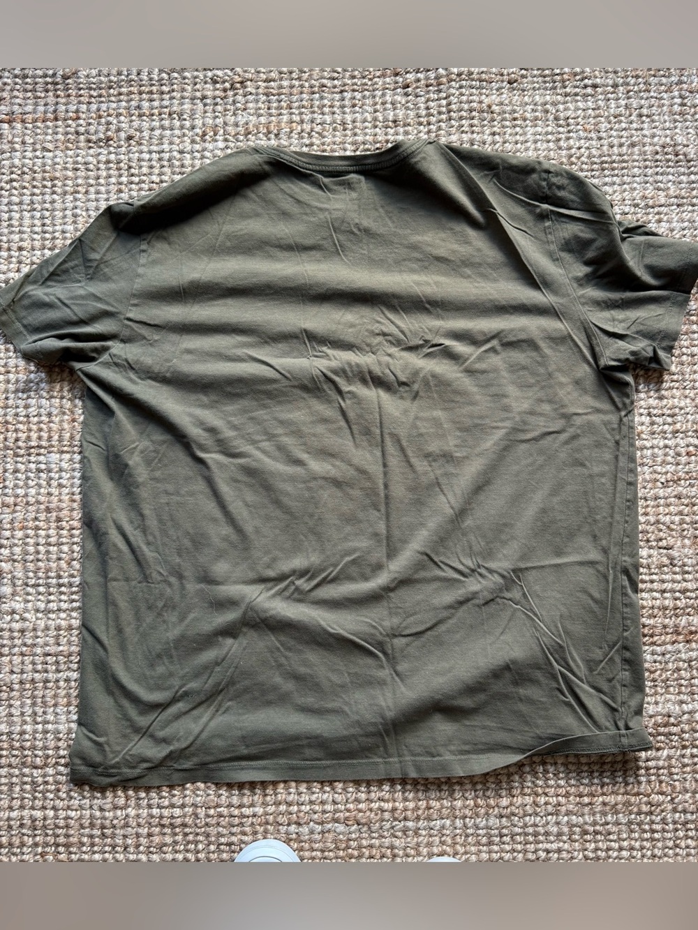 Men's Short Sleeve Crew Neck Tee - Coral, White, Light Blue, Olive - Picture 9 of 9